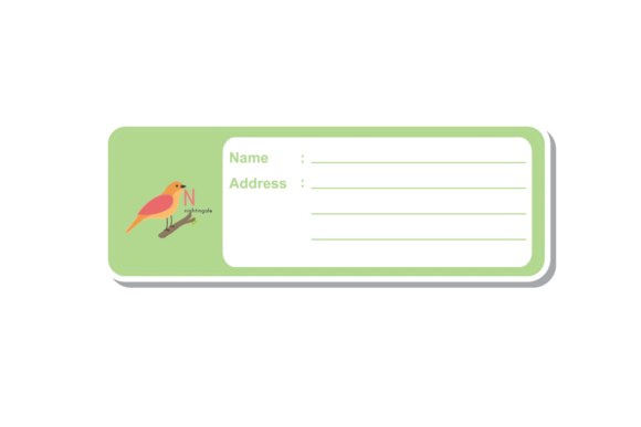 Back to School Label Book Animal Bird: Graphics for Creative Projects