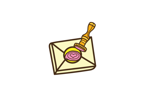 Back to School Letter with Stamp Svg Graphics