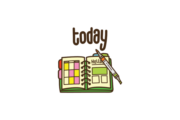 Back to School List Book Svg Graphics