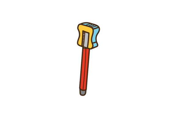Back to School Pencil and Sharpener Svg Graphics
