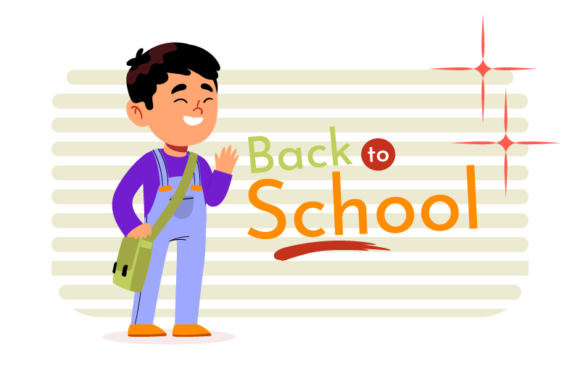 Back to School Poster Background Concept