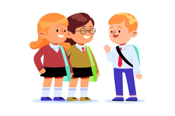 Back to School Set Character Student Graphics