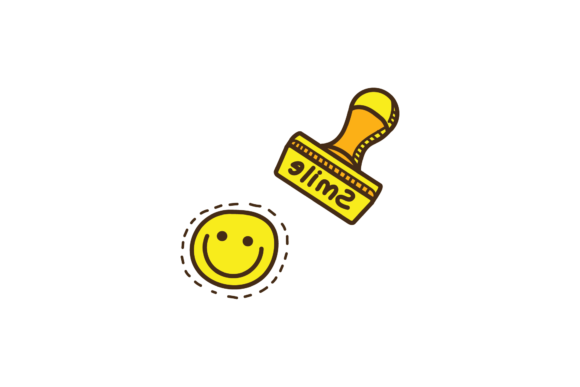 Back to School Smile Stamp Svg Graphics