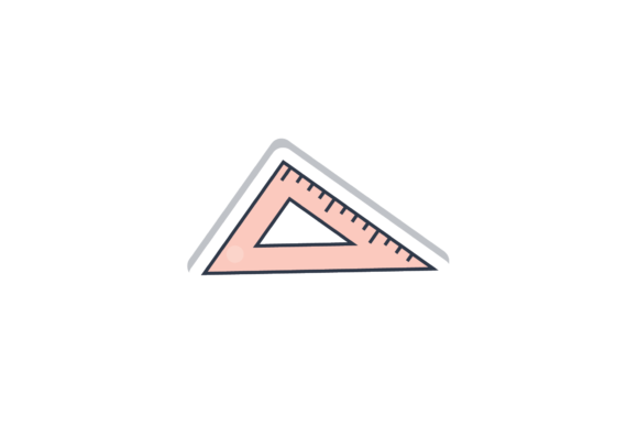 Back to School Stationery Arc Ruler Svg Graphics
