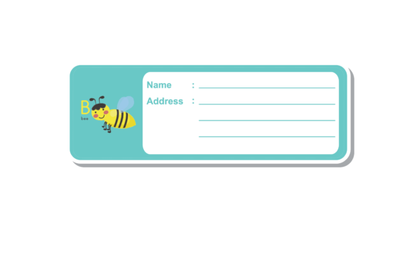 Bee Back to School Label Book Animal: Graphics & Illustrations
