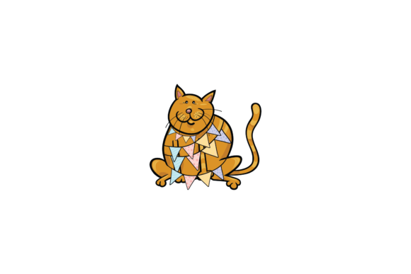 Cat Back to School - Birthday Flag Svg Graphics
