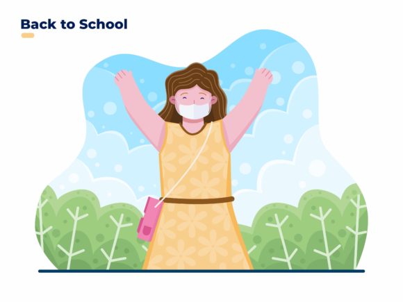 Children Back to School Illustration Graphics