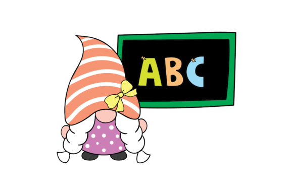 Gnomes Back to School Learn ABC Graphics