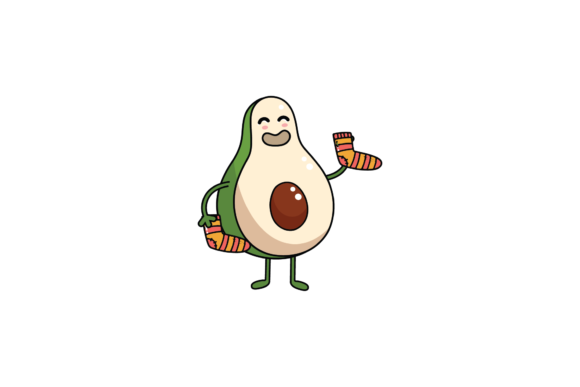 Kawaii Back to School Avocado Svg Graphics