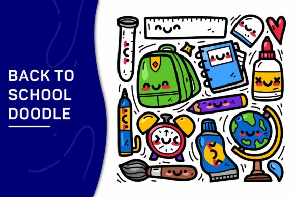 Set of Back to School Element